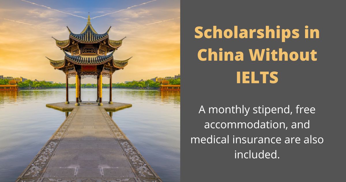 Scholarships in China Without IELTS