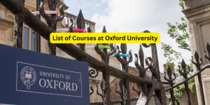 List of Courses at Oxford University